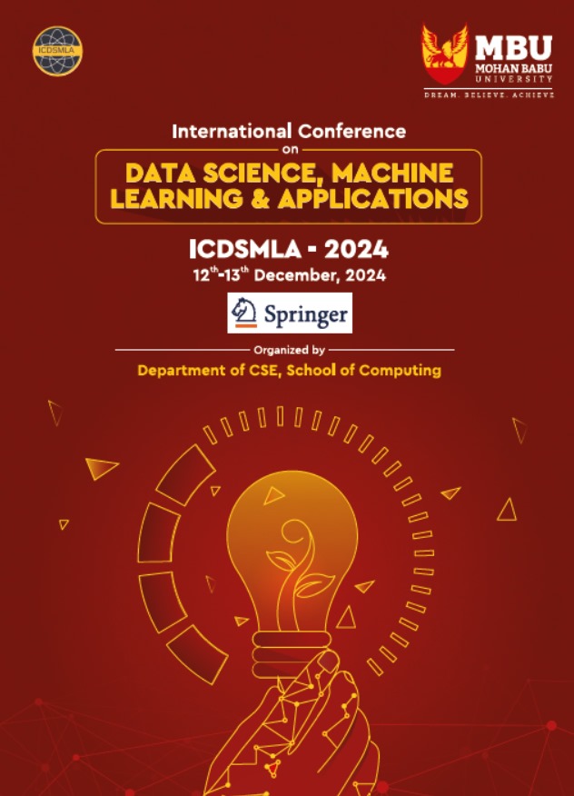 International Conference on Data Science, Machine Learning & Applications